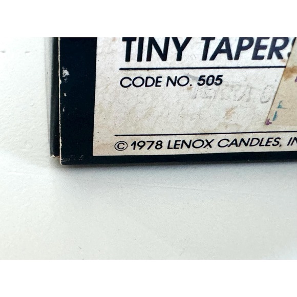 Vintage Red skinny Taper candles in box: Lenox - Picture 5 of 10
